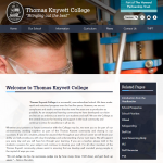 Thomas Knyvett School Inside Page by Greenhouse School Websites