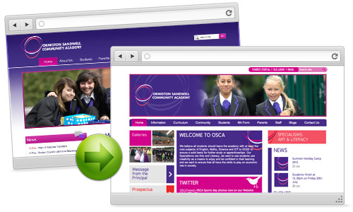 School website - Ormiston Sandwell Academy