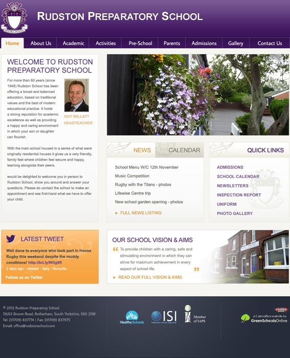 Rudston School website