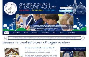 Cranfield old website design