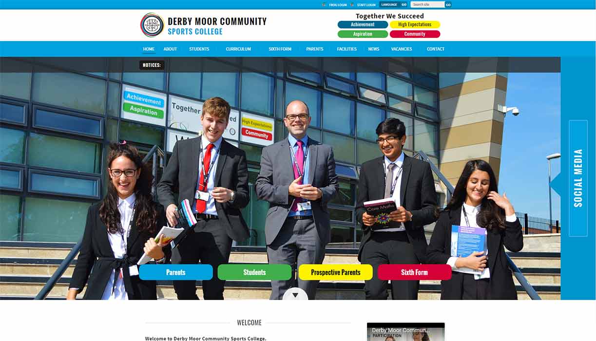 Derby Moor Academy Website