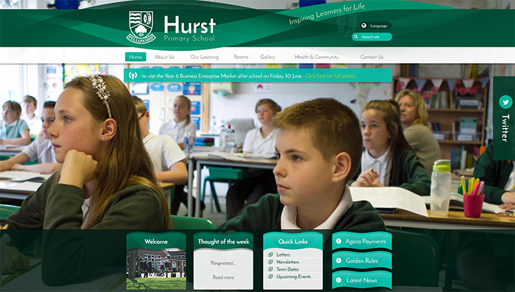 Hurst Primary school website launch