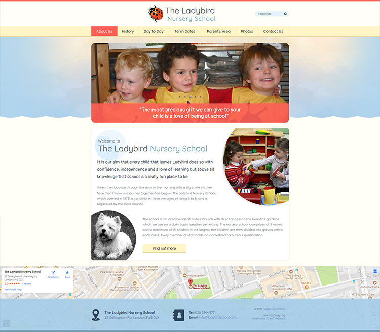 Ladybird school website launch