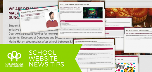 School website news tips