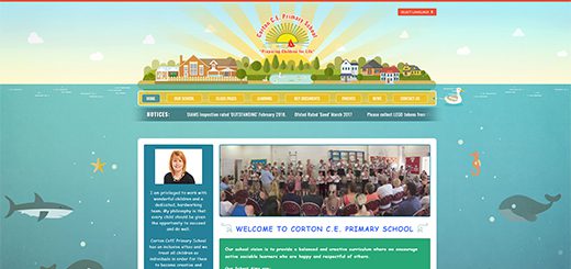 Coastal-Illustration School Website Design