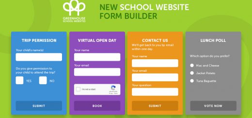 Greenhouse School websites form builder