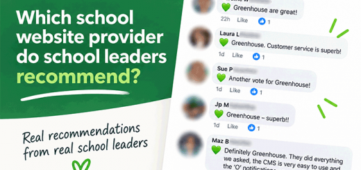 Which school website provider do school leaders recommend?